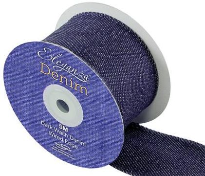 Eleganza Denim Ribbon 50mm x 5m - Ribbons